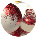 red christmas glitter powder