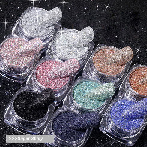 16 colors Crystal Diamond dust Nail Art Decoration Glitter Powder