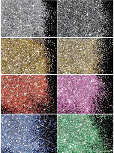 color card of nail diamond glitter