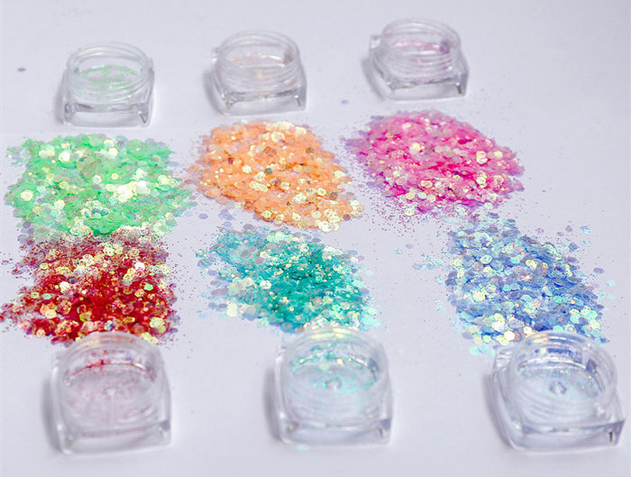 6 colors glitter set