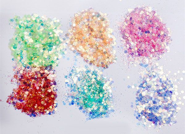 glitter powder mix