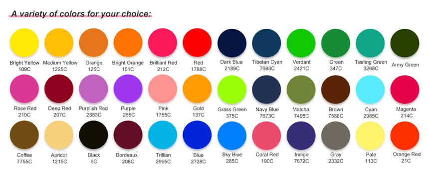 Customized Tie dye colors