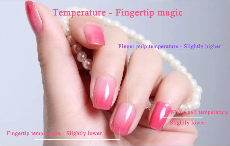 Temperature make Fingertip magic
