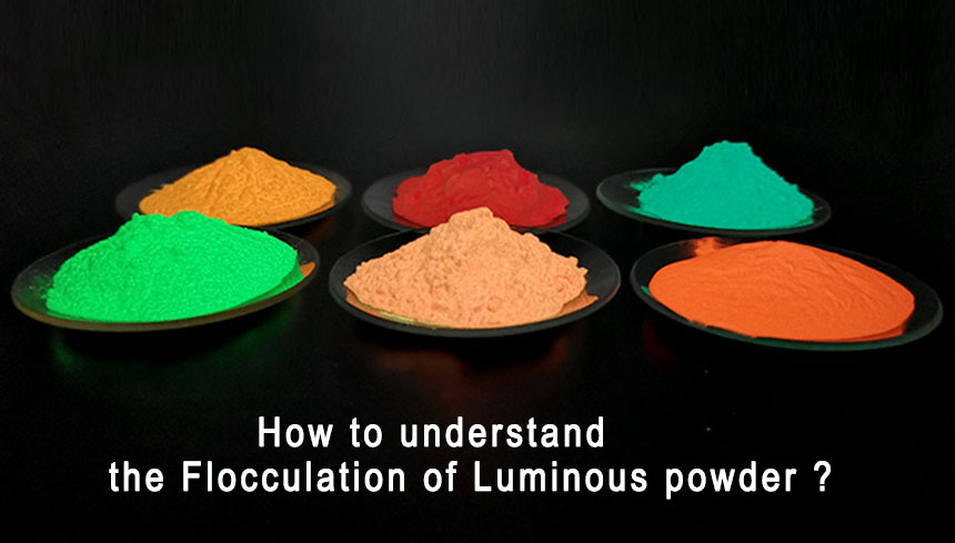Water-based glow Powder Flocculation