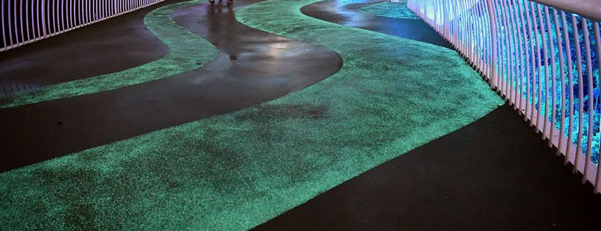 glow in the dark road