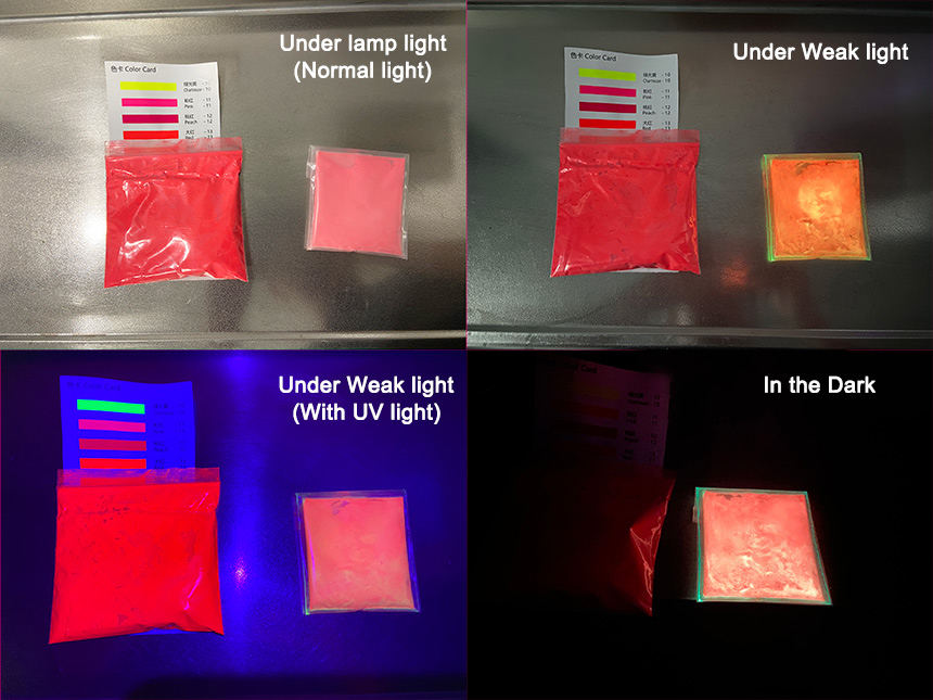 Phosphorescent Pigments vs. Fluorescent Pigments