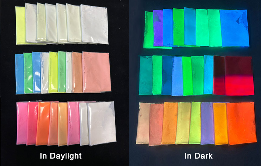 glow photoluminescent pigment powder