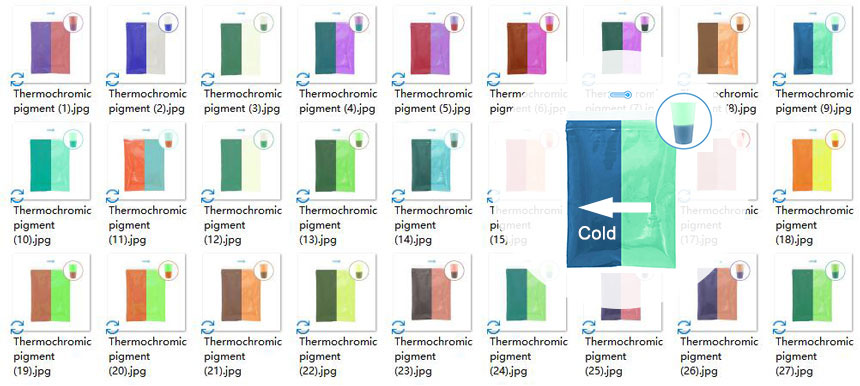 thermochromic cups in plastics