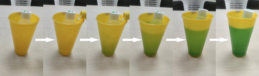 Orange Yellow Turns Red thermochromatic pigment