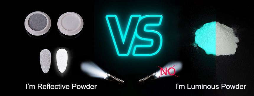 blue glow in the dark powder
