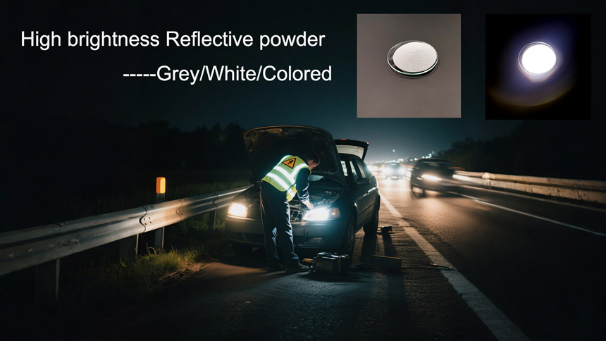 High brightness reflective powder