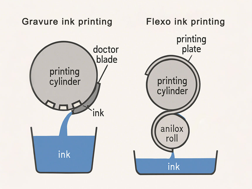 How Flexographic Inks and gravure inks Work?
