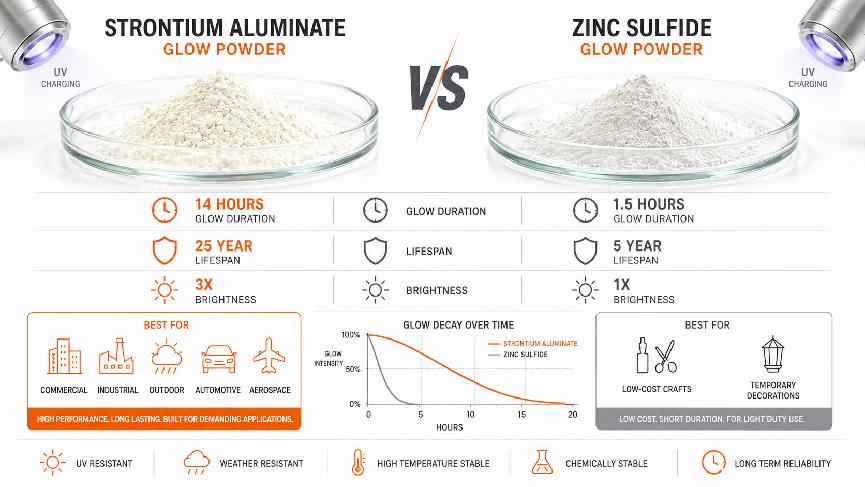 Glow powder performance and application decision guide