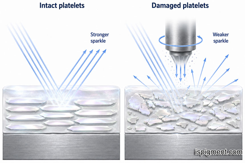 pearlescent-pigment-platelet-damage-sparkle