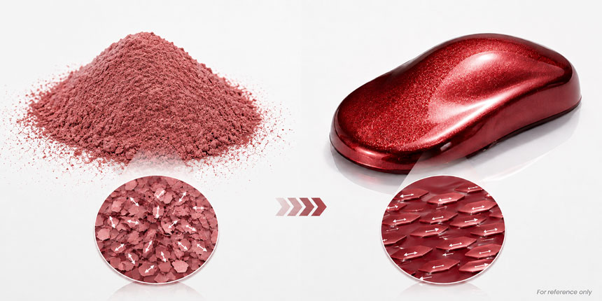 red pearlescent pigment