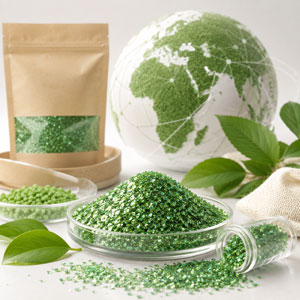 bio green glitter application