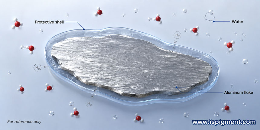 water-based-aluminum-paste-passivation-protective-shell