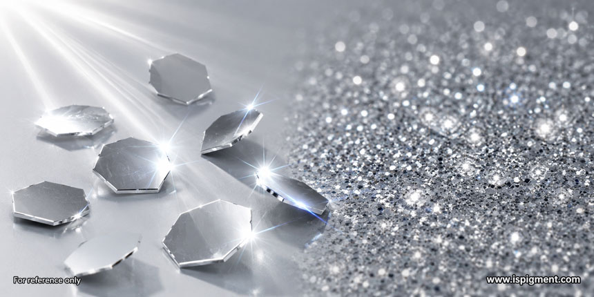 silver glitter powder