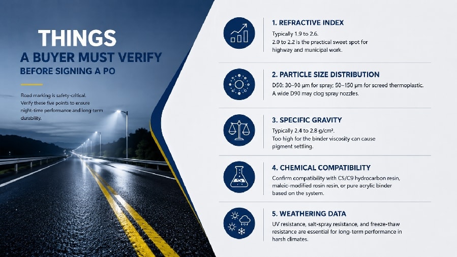 Road marking reflective pigment powder samples for highway line marking paint