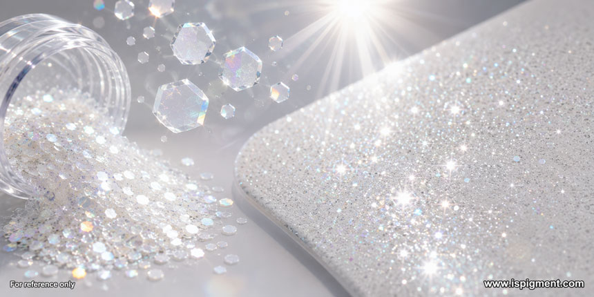white glitter powder