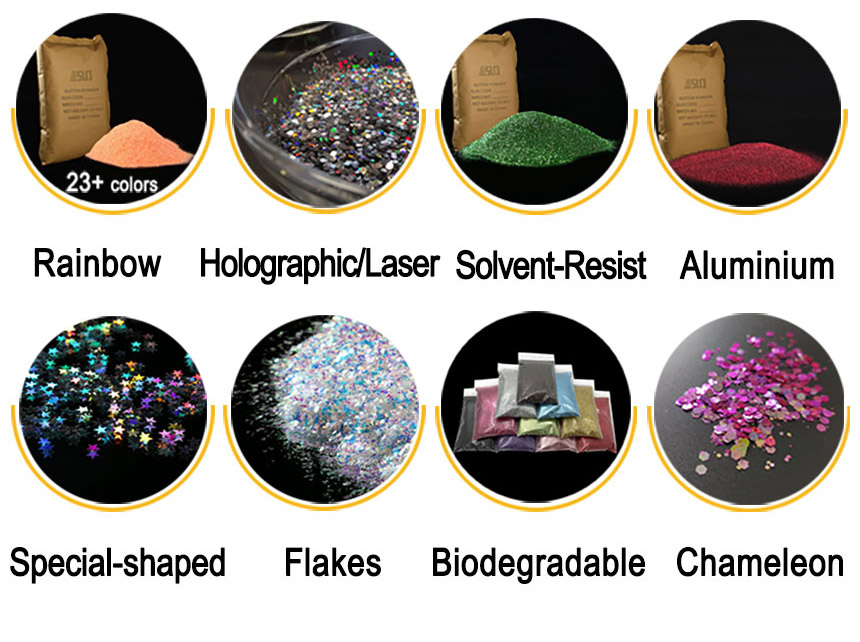 Glitter pigment powder