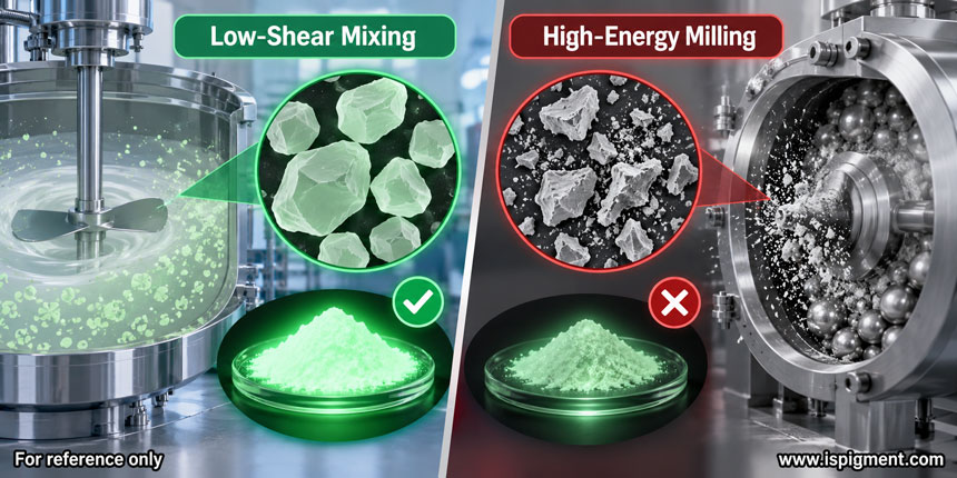 photoluminescent-pigment-low-shear-mixing-vs-high-energy-milling