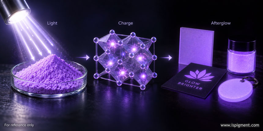 purple glow in the dark pigment