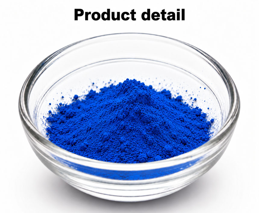 Detail of pigment blue 15 