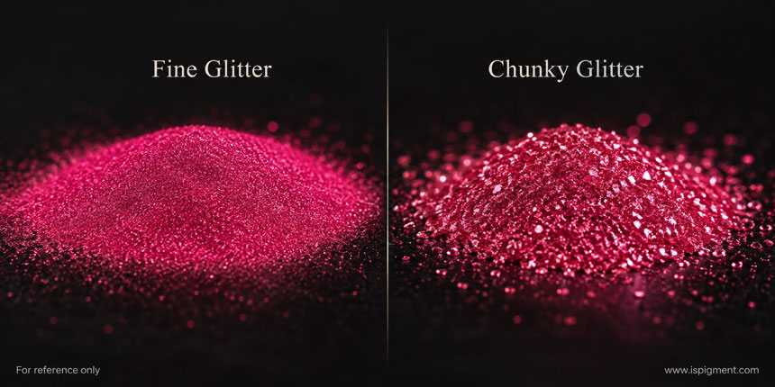 Red-fine-glitter-vs-chunky-glitter