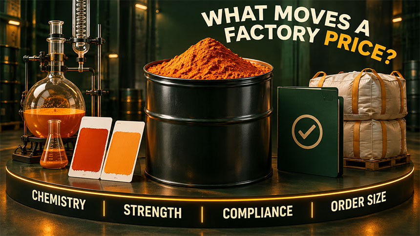 Organic pigment factory price cost drivers