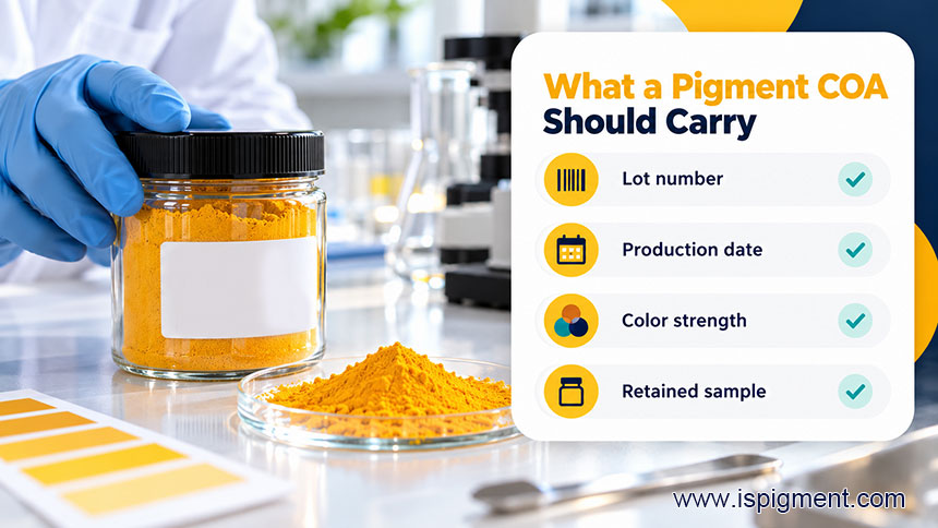 What a Pigment COA Should Carry