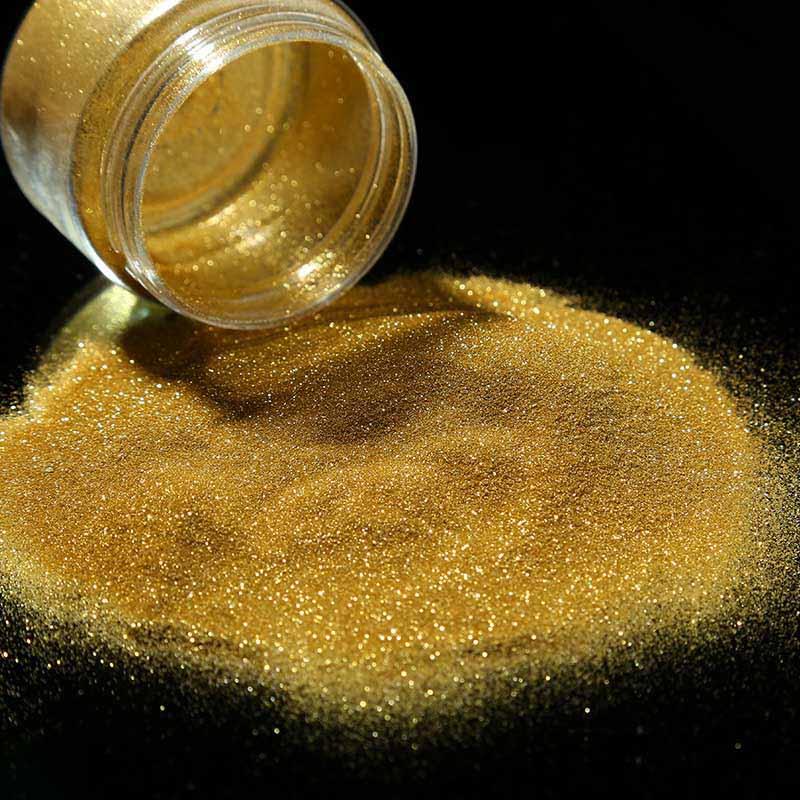 Sparkly reddish real gold glitter powder