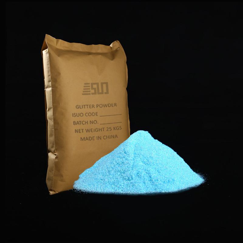 iridescent blue PET glitter