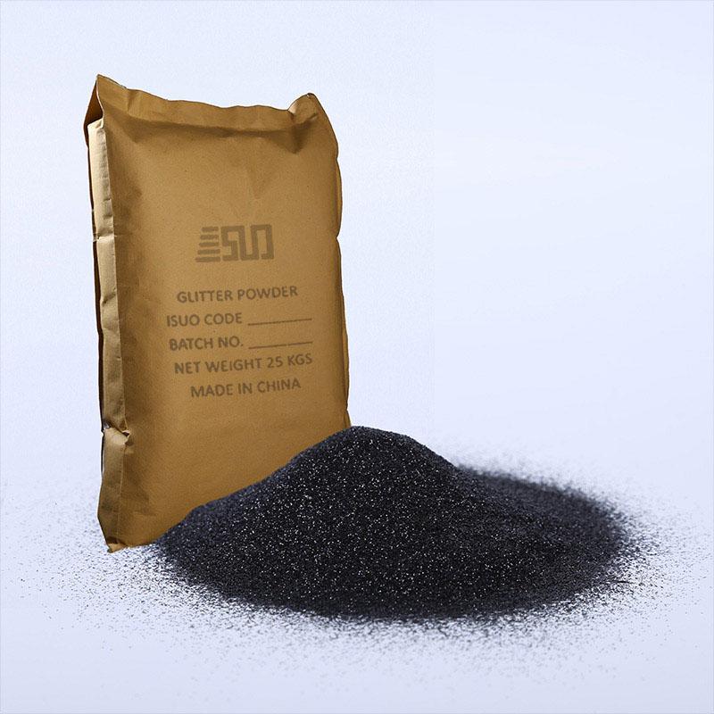 solvent resistant black glitter powder