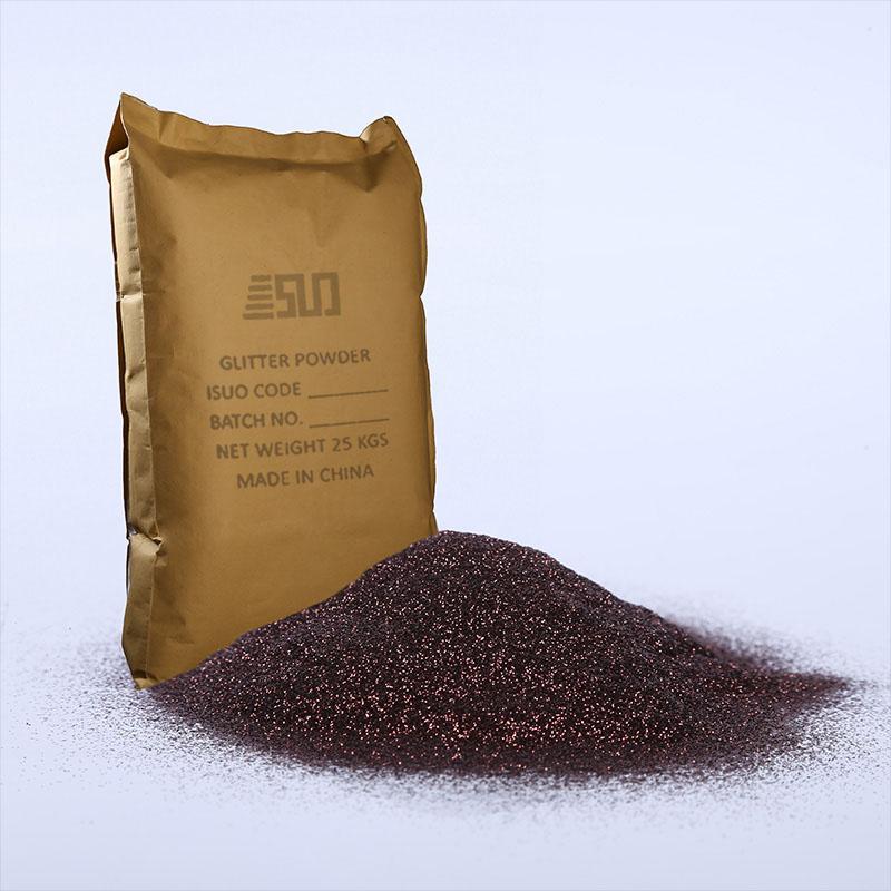 solvent resistant brown glitter dust