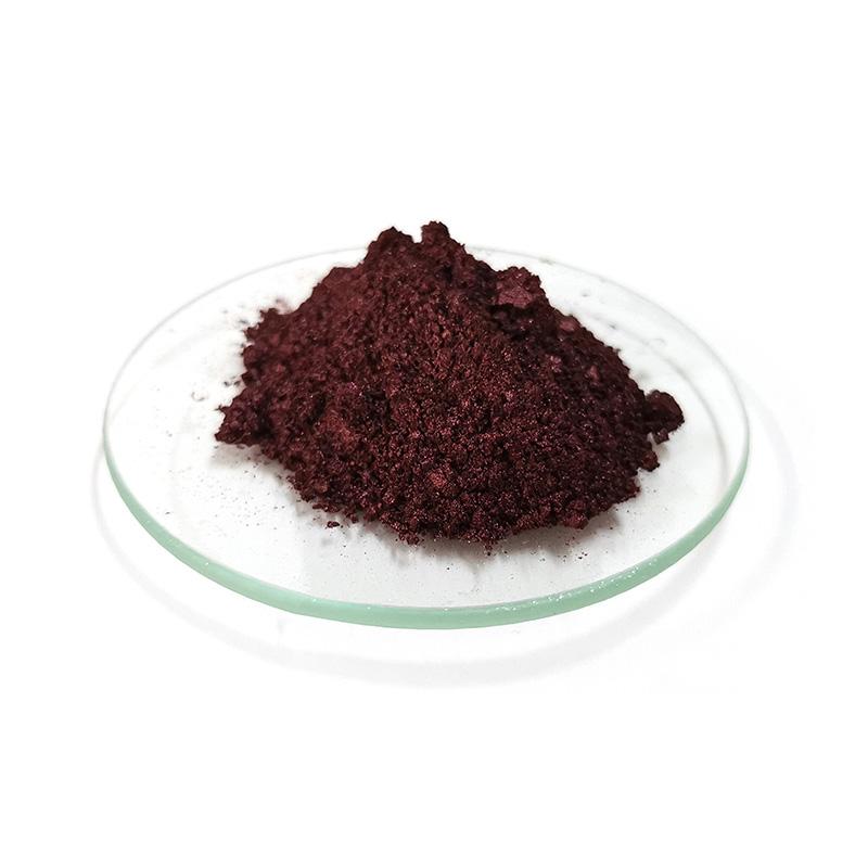 AR16 Carminum red Pearlescent luster Mica powder for leathers