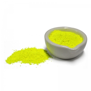 Lemon yellow fluorescent pigments