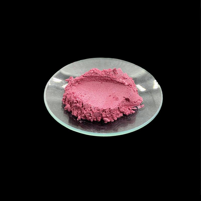 AR16 Carminum red Pearlescent luster Mica powder for leathers