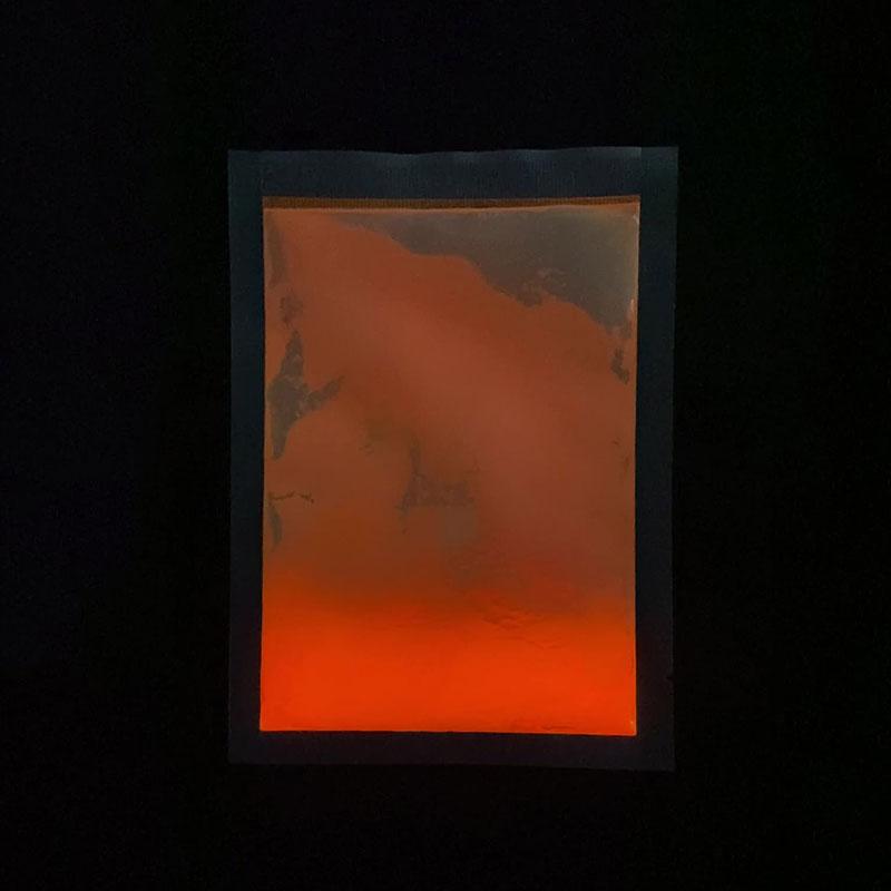 Orange Glow In The Dark Powder