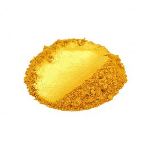 Glitter gold pearlescent metallic pigment