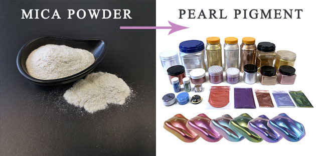 WHAT IS THE DIFFERENCE OF MICA POWDER AND PEARLESCENT PIGMENT?