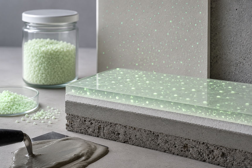 Which Resin or Binder Is Best for Glow-in-the-Dark Pigment in Decorative Walls and Microcement?