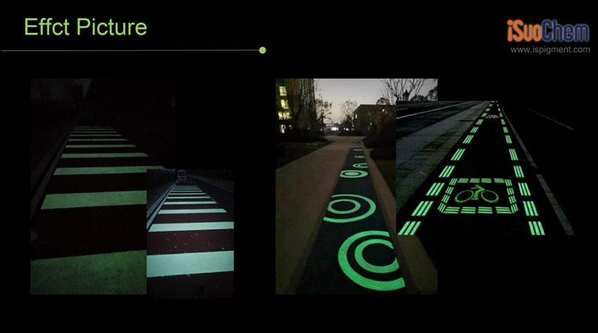 Clever use of phosphorescent luminous powder can make the road beautiful and practical