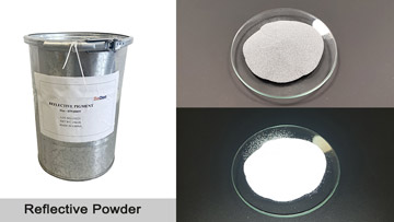 Can reflective powder be exposed to the sun? How high can it be?