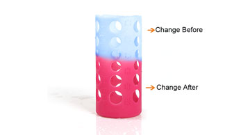 How to make plastic products that change color with temperature