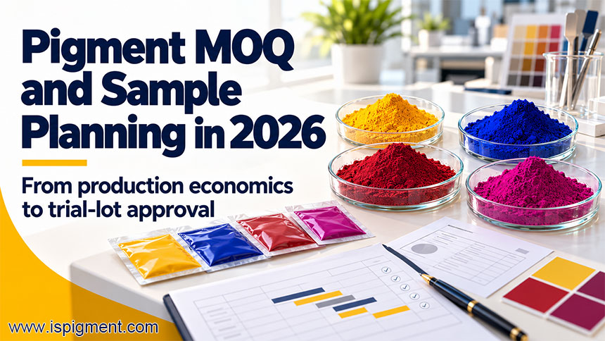 Pigment Order Planning in 2026: How MOQ Is Set and What a Sample Really Tells You
