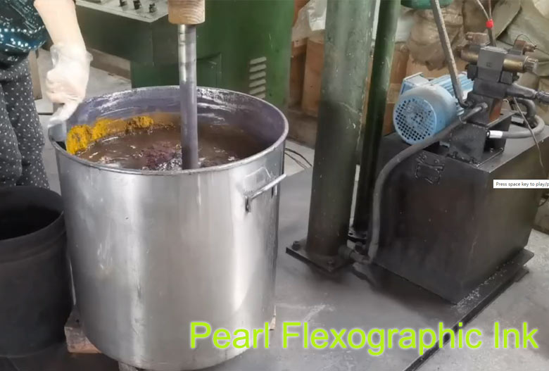 pearlescent pearl flexographic printing ink