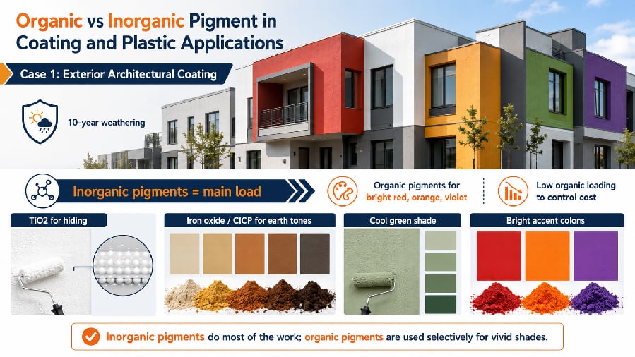 Organic vs Inorganic Pigment in Coating and Plastic Applications: Real Case Studies