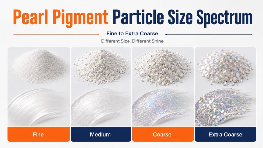 Pearl Pigment Particle Size Selection: Fine vs Coarse Grades — How Micron Range Determines Your Visual Effect