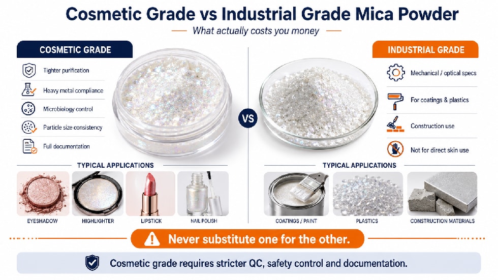 Cosmetic Grade vs Industrial Grade Mica Powder: What Actually Costs You Money — Explained with iSuoChem's Two-Line Setup